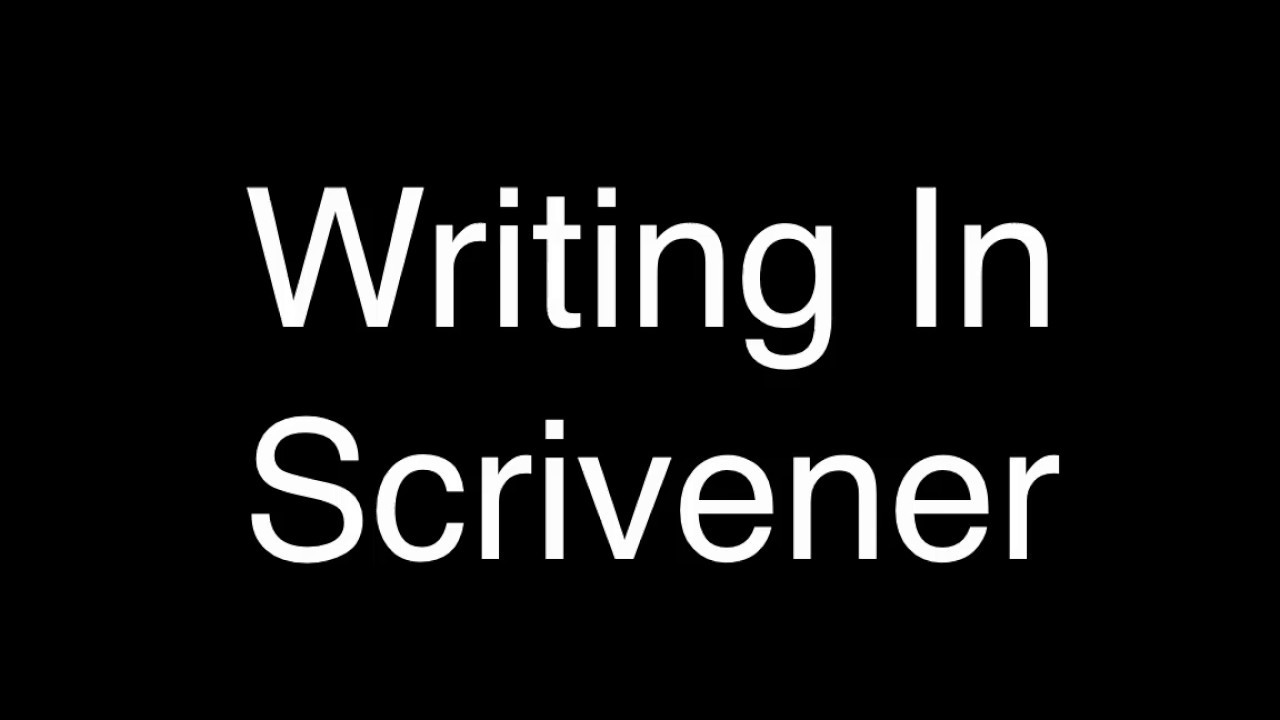 Why I Like Writing in Scrivener